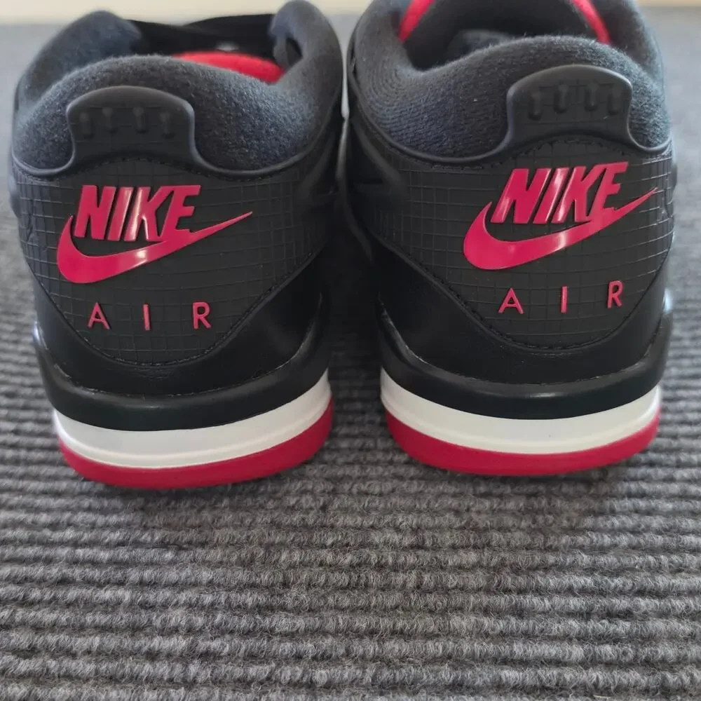 Air Jordan 4RM Men's Size 11 Sneakers Black/Wolf Gray/White/Varsity Red
